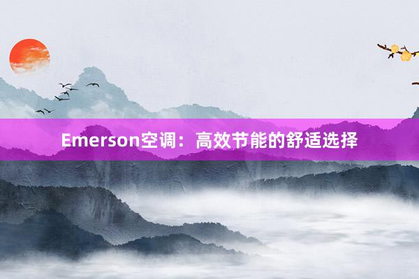 Emerson空调：高效节能的舒适选择